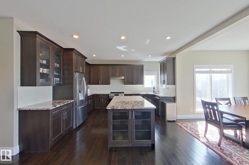 5512 64 Street, Beaumont, AB - Indoor Photo Showing Kitchen With Upgraded Kitchen