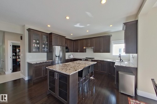 5512 64 Street, Beaumont, AB - Indoor Photo Showing Kitchen With Stainless Steel Kitchen With Upgraded Kitchen