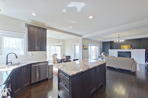5512 64 Street, Beaumont, AB - Indoor Photo Showing Kitchen With Upgraded Kitchen