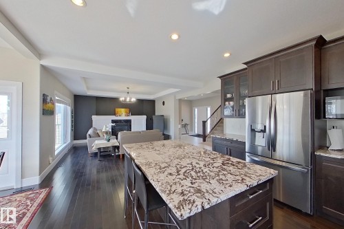 5512 64 Street, Beaumont, AB - Indoor Photo Showing Kitchen With Stainless Steel Kitchen With Upgraded Kitchen
