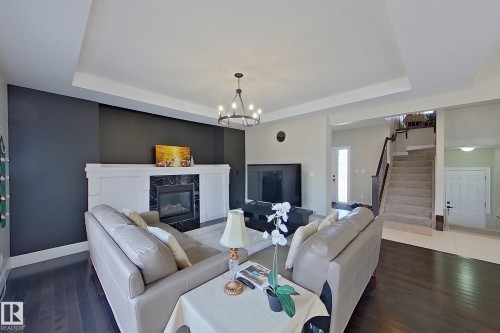 5512 64 Street, Beaumont, AB - Indoor With Fireplace