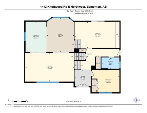Floor plan - 1412 Knottwood Road E, Edmonton, AB - Other