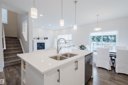3408 Checknita Terrace, Edmonton, AB - Indoor Photo Showing Kitchen With Double Sink With Upgraded Kitchen