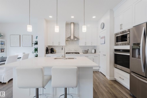 3408 Checknita Terrace, Edmonton, AB - Indoor Photo Showing Kitchen With Double Sink With Upgraded Kitchen