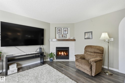109 1670 Jamha Road Nw, Edmonton, AB - Indoor Photo Showing Living Room With Fireplace