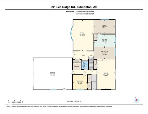 Floor plan - 391 Lee Ridge Road, Edmonton, AB - Other