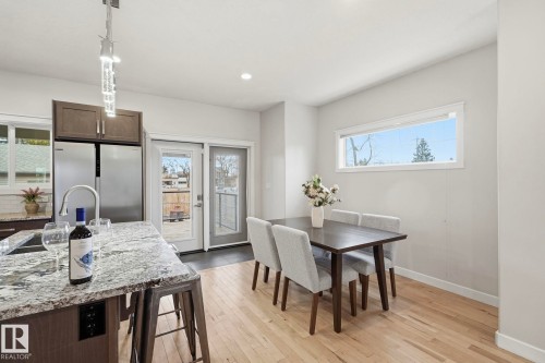 8704 75 Avenue, Edmonton, AB - Indoor Photo Showing Dining Room