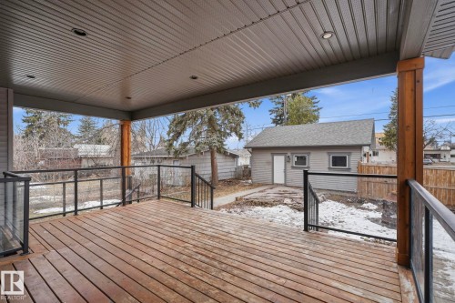 8704 75 Avenue, Edmonton, AB - Outdoor With Deck Patio Veranda With Exterior