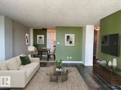 1204 12121 Jasper Avenue, Edmonton, AB - Indoor Photo Showing Living Room