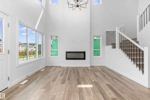 5005 Cawsey Link Sw, Edmonton, AB - Indoor With Fireplace