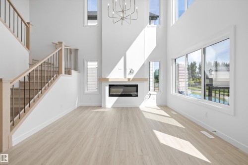 5011 Cawsey Link Sw, Edmonton, AB - Indoor With Fireplace