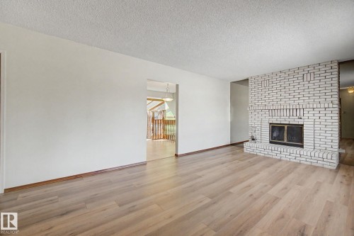 6223 139 Avenue, Edmonton, AB - Indoor Photo Showing Living Room With Fireplace