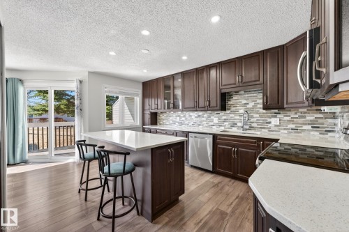 30 903 109 Street, Edmonton, AB - Indoor Photo Showing Kitchen With Stainless Steel Kitchen With Upgraded Kitchen