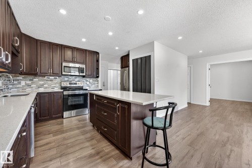 30 903 109 Street, Edmonton, AB - Indoor Photo Showing Kitchen With Stainless Steel Kitchen With Upgraded Kitchen