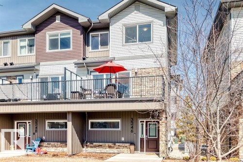 3346 15A Avenue, Edmonton, AB - Outdoor With Deck Patio Veranda With Facade