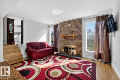 15603 122 Street, Edmonton, AB - Indoor Photo Showing Living Room With Fireplace