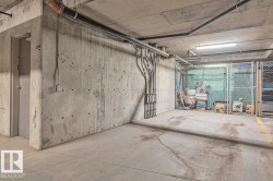 Underground parking space with concrete walls and ceiling - 