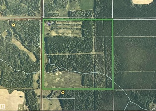 Aerial Property Map. Displaying the property's boundaries and surrounding terrain - 55131 Range Road 83, Rural Yellowhead, AB - Other