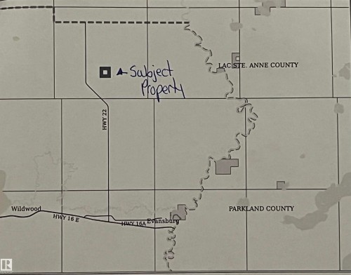 Location Map. Identifying the geographical position of the property within its county and in relation to various highways and towns - 55131 Range Road 83, Rural Yellowhead, AB - Other