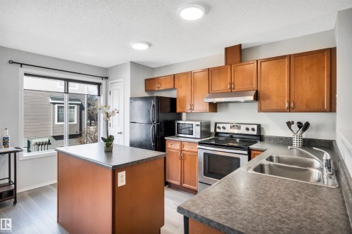51 3075 Trelle Crescent, Edmonton, AB - Indoor Photo Showing Kitchen With Double Sink