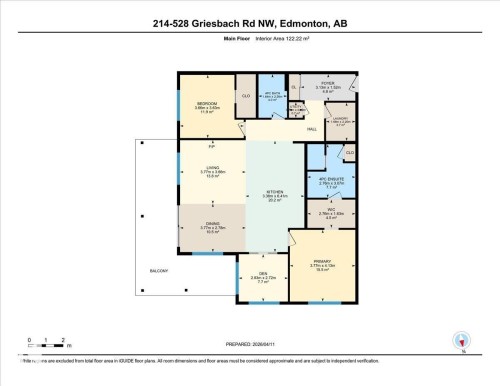Floor plan - 214 528 Griesbach Parade Parade, Edmonton, AB - Other