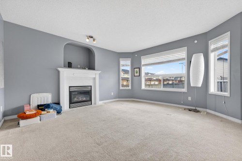 1103 117 Street, Edmonton, AB - Indoor Photo Showing Other Room With Fireplace