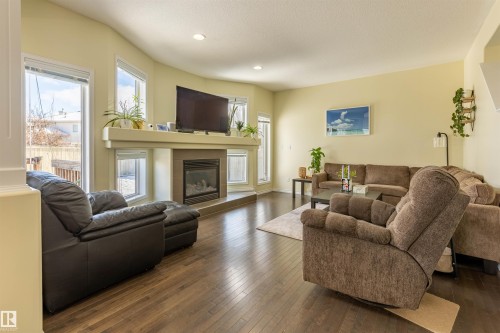 23 Everitt Drive, St. Albert, AB - Indoor Photo Showing Living Room With Fireplace