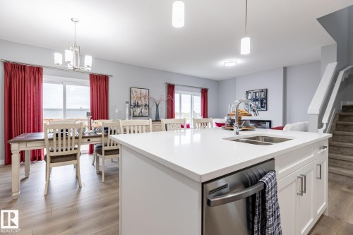 17820 70 Street, Edmonton, AB - Indoor Photo Showing Kitchen With Double Sink