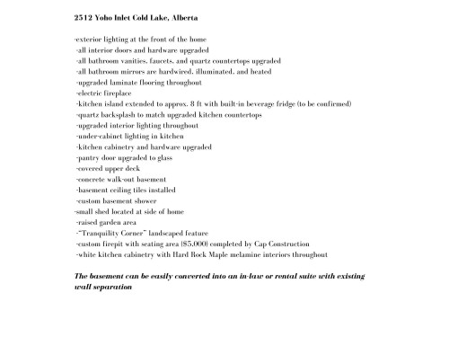 2512 Yoho Inlet, Cold Lake, AB - Other