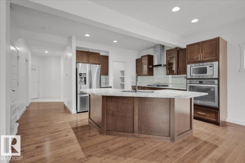 20517 98A Avenue, Edmonton, AB - Indoor Photo Showing Kitchen With Upgraded Kitchen