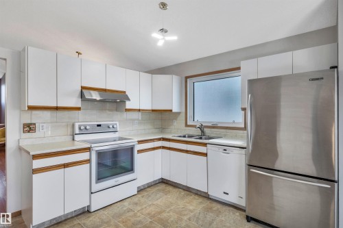 5 Donald Place, St. Albert, AB - Indoor Photo Showing Kitchen With Double Sink