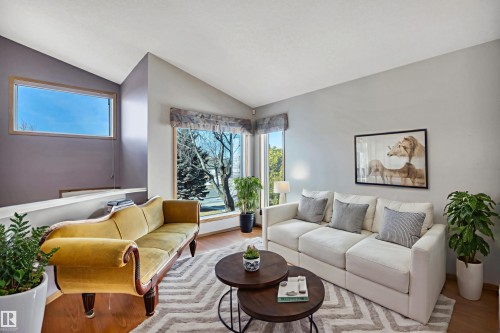 Virtually Staged Photo - 5 Donald Place, St. Albert, AB - Indoor Photo Showing Living Room