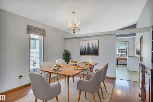 Virtually Staged Photo - 5 Donald Place, St. Albert, AB - Indoor Photo Showing Dining Room