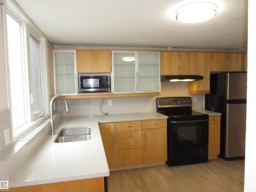 1002 9929 113 Street, Edmonton, AB - Indoor Photo Showing Kitchen With Double Sink
