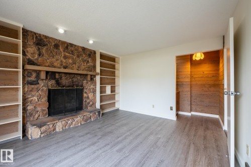 14339 122 Street, Edmonton, AB - Indoor Photo Showing Other Room With Fireplace