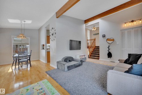 4224 Aspen Drive E, Edmonton, AB - Indoor Photo Showing Living Room