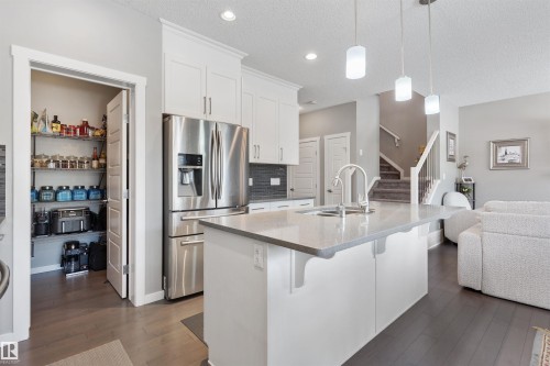 6006 19A Avenue, Edmonton, AB - Indoor Photo Showing Kitchen With Upgraded Kitchen