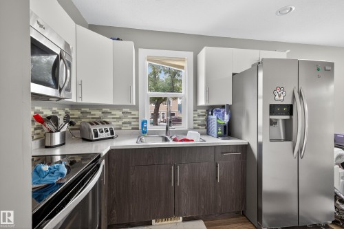 6014 120 Avenue, Edmonton, AB - Indoor Photo Showing Kitchen With Stainless Steel Kitchen With Double Sink