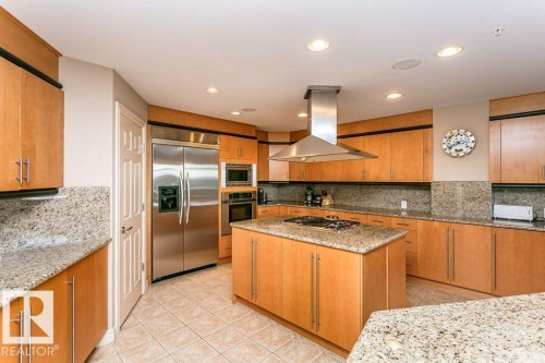 504 10108 125 Street, Edmonton, AB - Indoor Photo Showing Kitchen With Double Sink