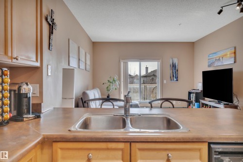 211 226 Macewan Road, Edmonton, AB - Indoor Photo Showing Kitchen With Double Sink