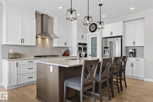 2728 202 Street, Edmonton, AB - Indoor Photo Showing Kitchen With Upgraded Kitchen