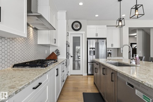 2728 202 Street, Edmonton, AB - Indoor Photo Showing Kitchen With Upgraded Kitchen