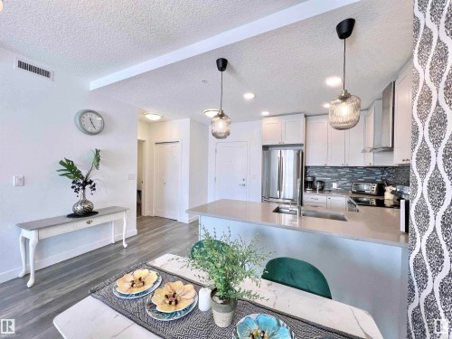 319 1316 Windermere Way, Edmonton, AB - Indoor Photo Showing Kitchen With Stainless Steel Kitchen With Upgraded Kitchen
