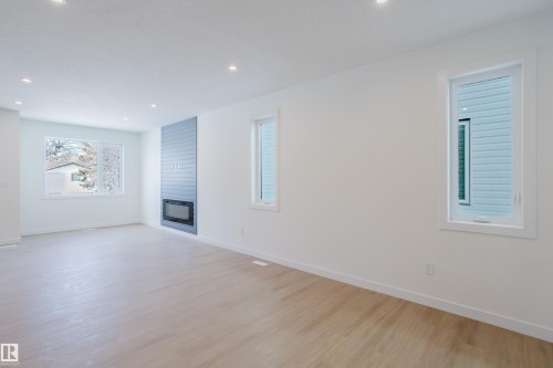 9707 157 St Nw, Edmonton, AB - Indoor With Fireplace