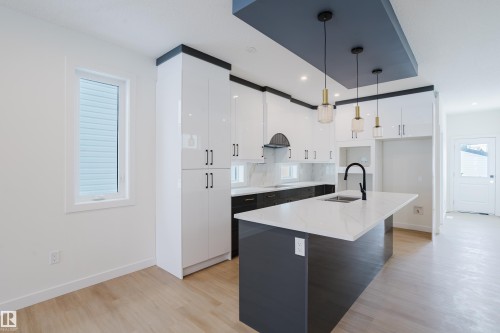 9707 157 St Nw, Edmonton, AB - Indoor Photo Showing Kitchen With Upgraded Kitchen