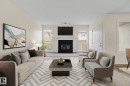 2932 36 Street, Edmonton, AB  - Indoor Photo Showing Living Room With Fireplace 