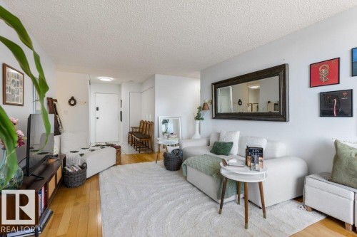 1403 9808 103 Street, Edmonton, AB - Indoor Photo Showing Living Room