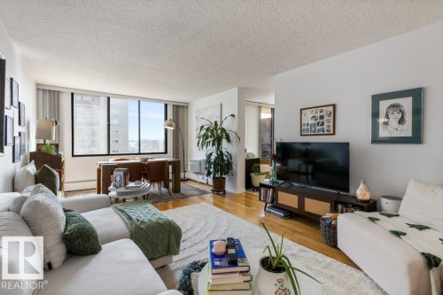 1403 9808 103 Street, Edmonton, AB - Indoor Photo Showing Living Room