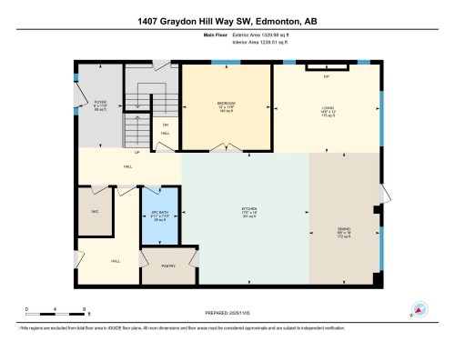 Floor plan - 1407 Graydon Hill Way, Edmonton, AB - Other