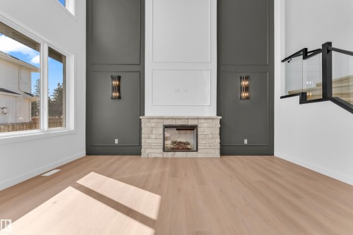 4 Grayson Green, Stony Plain, AB - Indoor Photo Showing Other Room With Fireplace